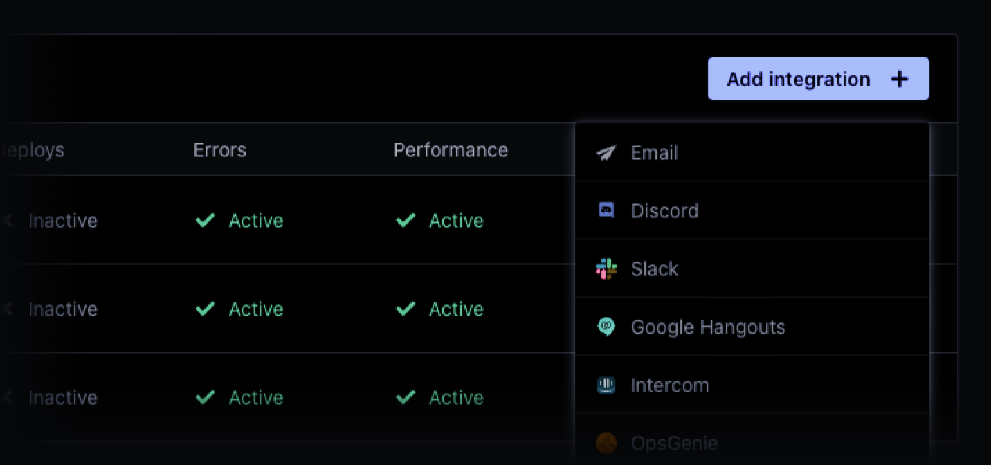 Alert in AppSignal